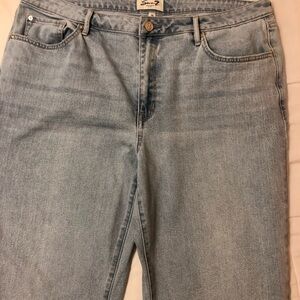 Seven7 Light Blue Straight-Leg Jeans